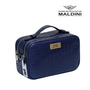 Túi đựng bóng Golf 02 ngăn Da Cá Sấu khóa vân tay 4 Ca sau navi 3