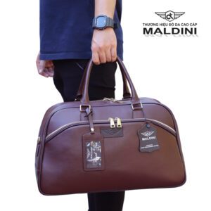 Túi da đựng quần áo Golf thương hiệu Maldini phiên bản mới 9 DL nau moi 6