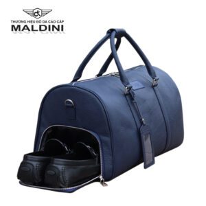 Túi Golf đồ da đựng quần áo thương hiệu Maldini 9 DL navi 2 1