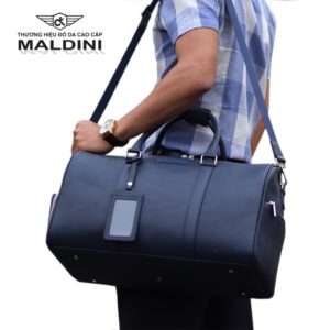 Túi Golf đồ da đựng quần áo thương hiệu Maldini 15 DL navi 3