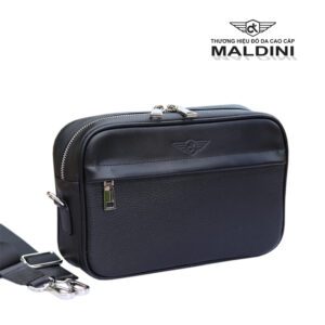 Túi đeo chéo da bò Golf thật thương hiệu Maldini 15 dc14