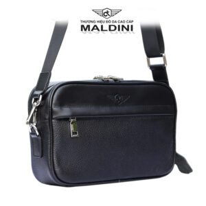 Túi đeo chéo da bò Golf thật thương hiệu Maldini 7 dc2