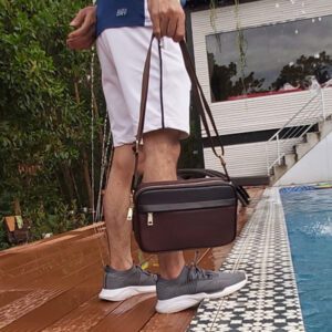 Túi đeo chéo da bò Golf thật thương hiệu Maldini 11 dc8