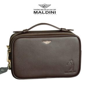 Túi đựng bóng Golf 02 ngăn da bò thật epsom khóa số 4 Golf epson nau 600x600 1 1