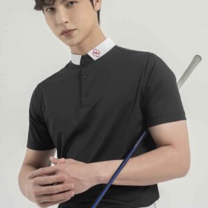 Áo golf nam ngắn tay Noressy mã 22- Màu Đen Trắng 6 Ban sao cua NAM9001 scaled 1